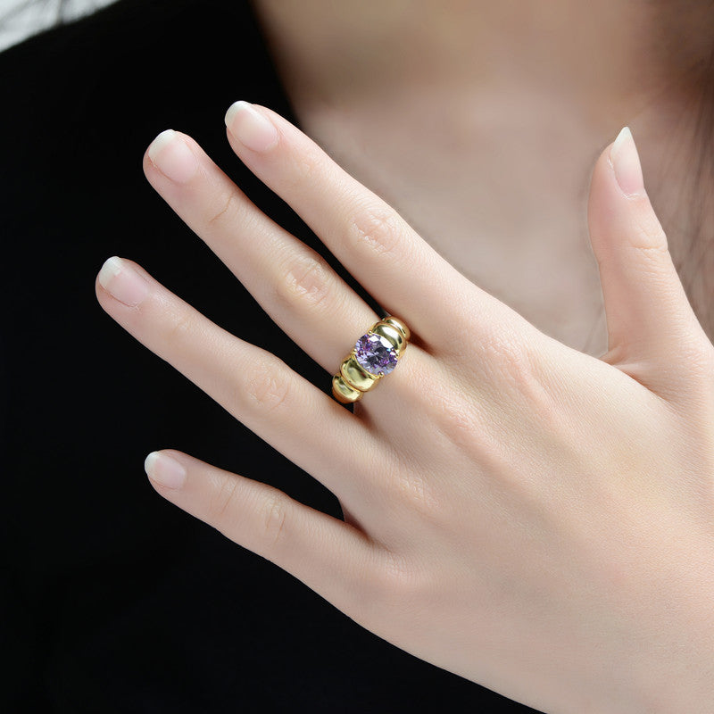 Valentina Violet Statement Ring GENEVIVE