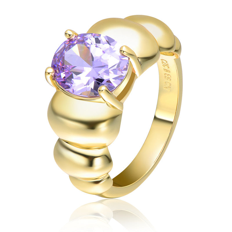 Valentina Violet Statement Ring GENEVIVE