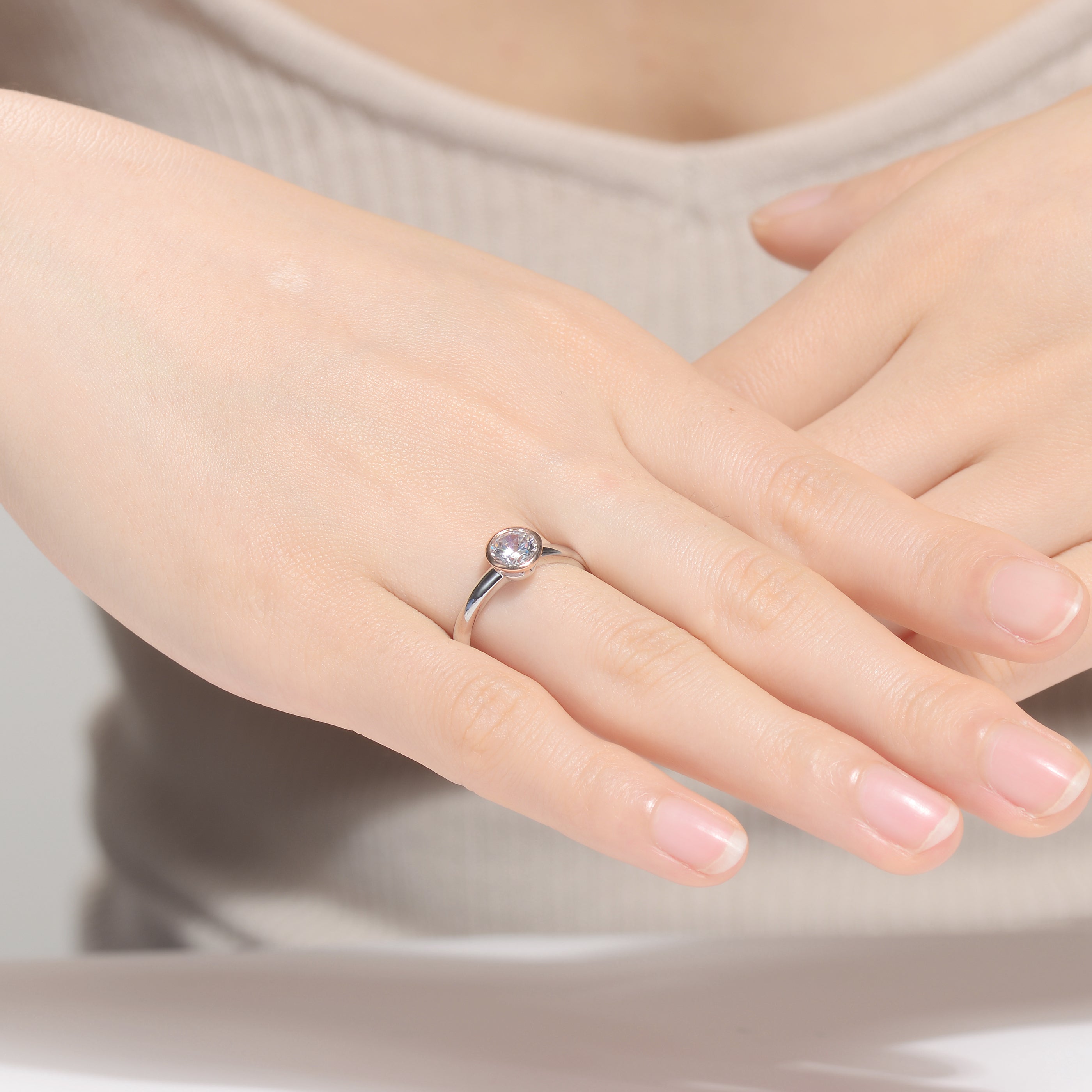 Gabrielle Statement Circular Shaped Design Ring GENEVIVE