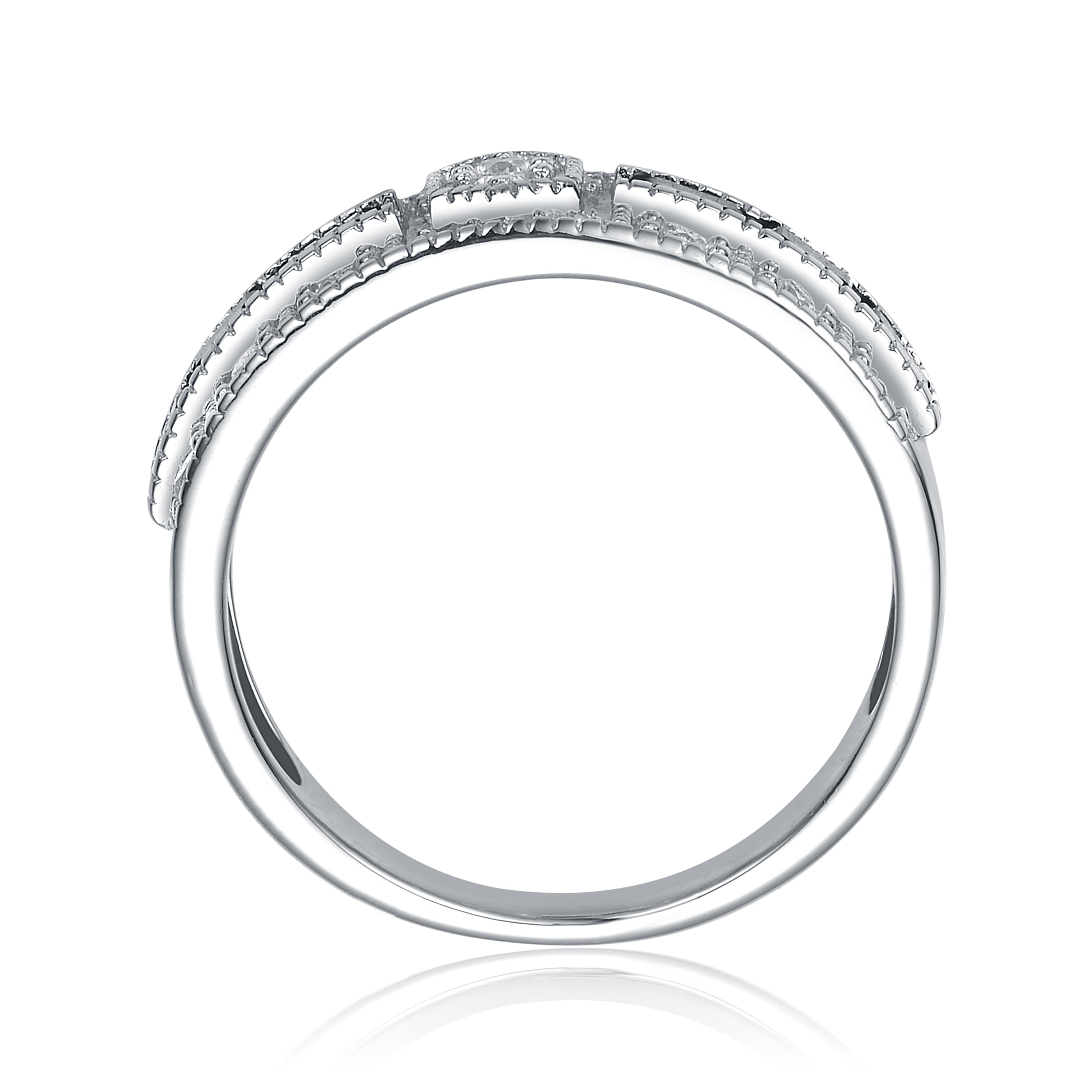 Les Haudères Emerald Déco Cocktail Ring GENEVIVE