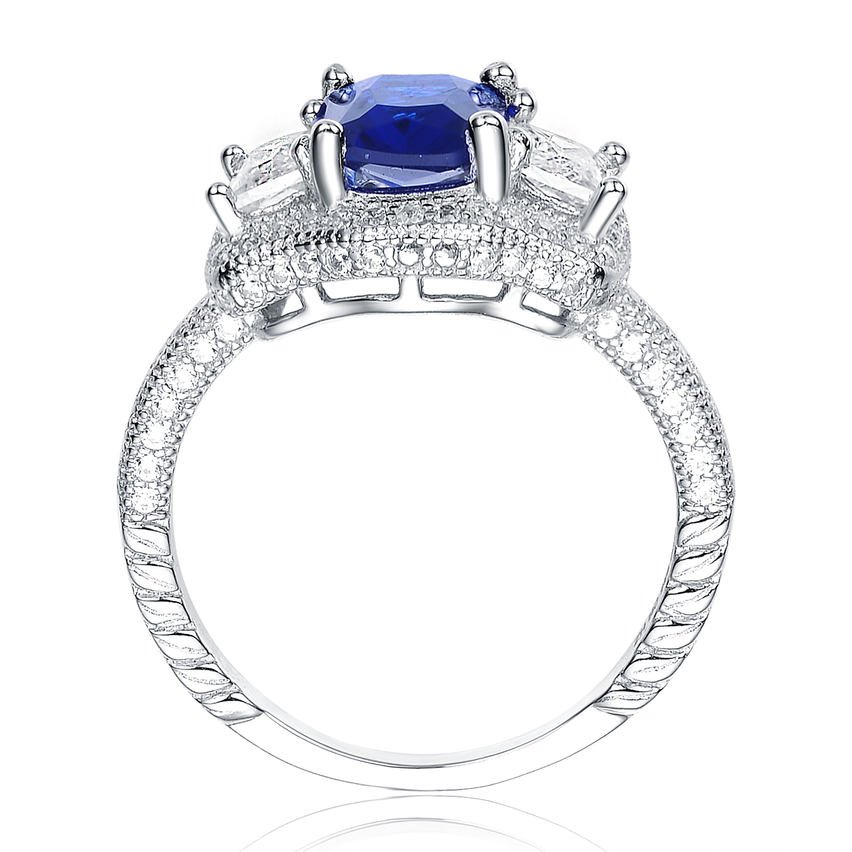 Monfort Ocean Blue Solitaire Ring GENEVIVE