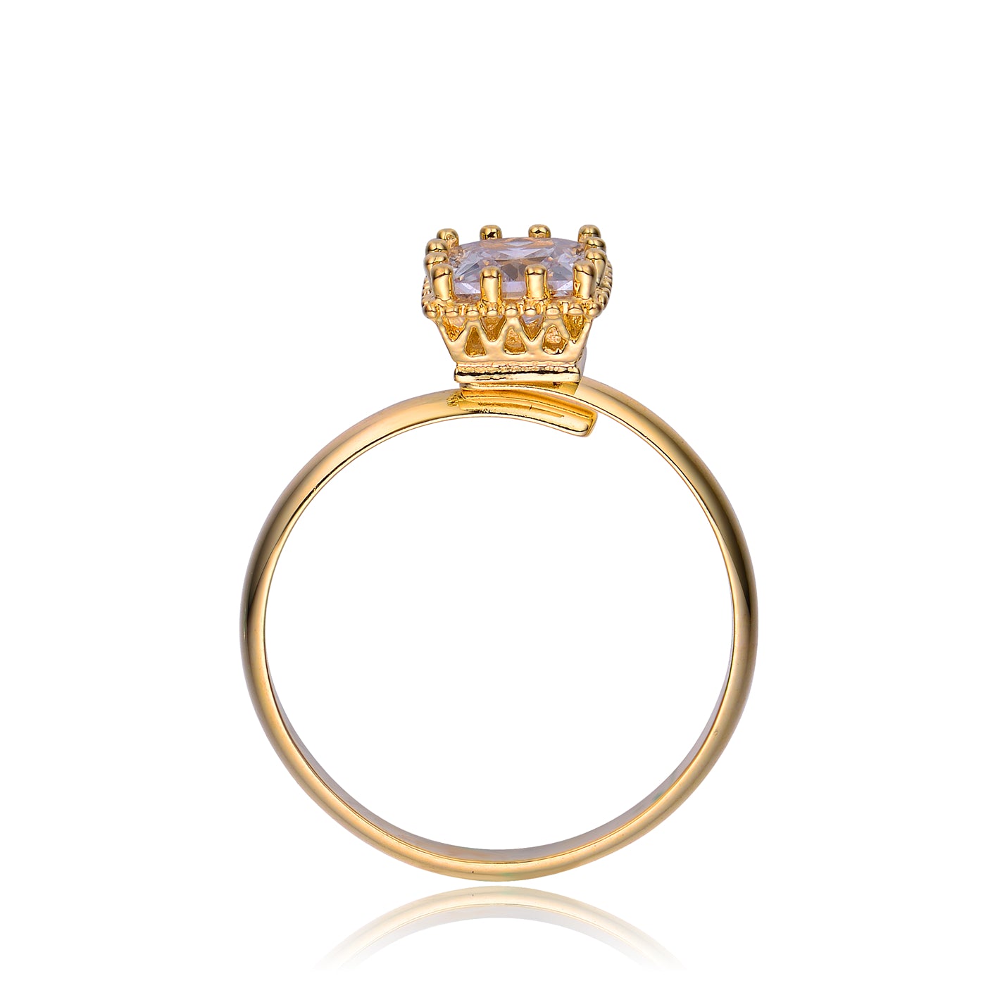 Raquelle Gold Plating Clear Ring GENEVIVE
