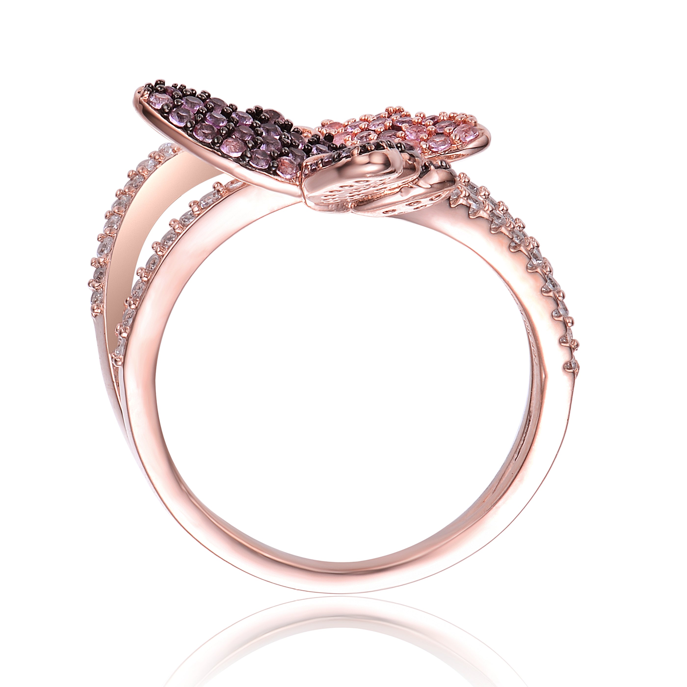 Louise Pink Couture Butterfly Ring GENEVIVE