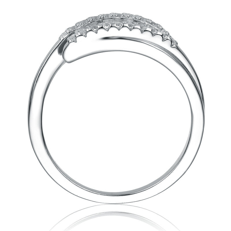 Isabella Bypass Sparkle Ring GENEVIVE