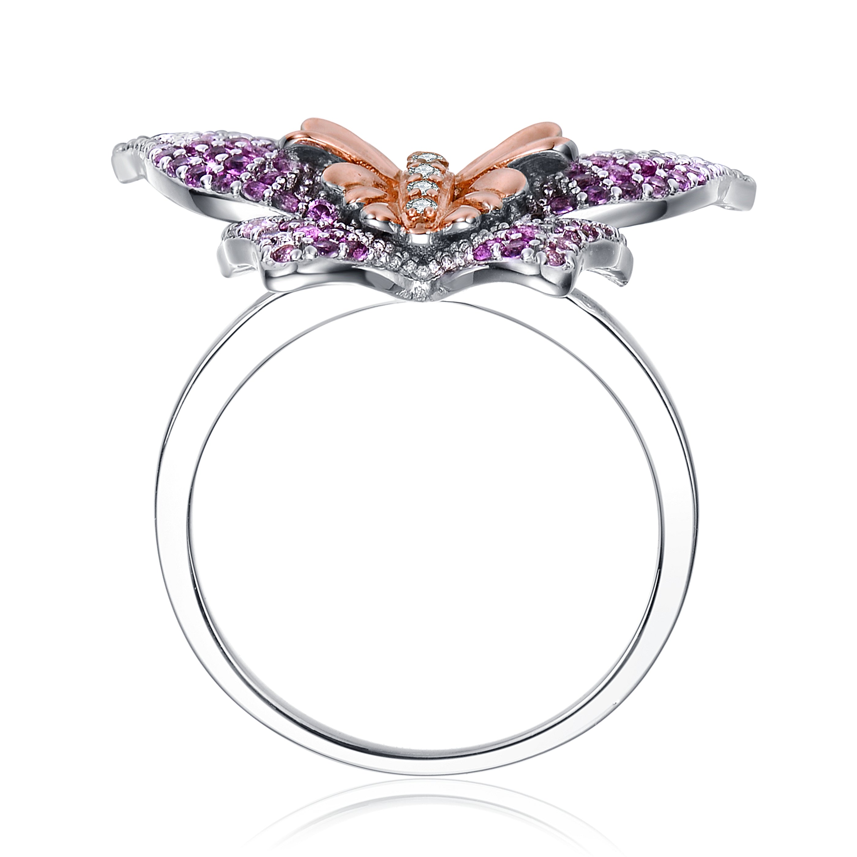Papillonière Butterfly Silver Ring GENEVIVE