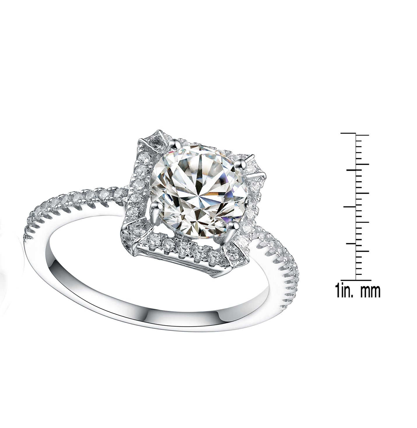 Odette Fancy Square Gem Ring GENEVIVE