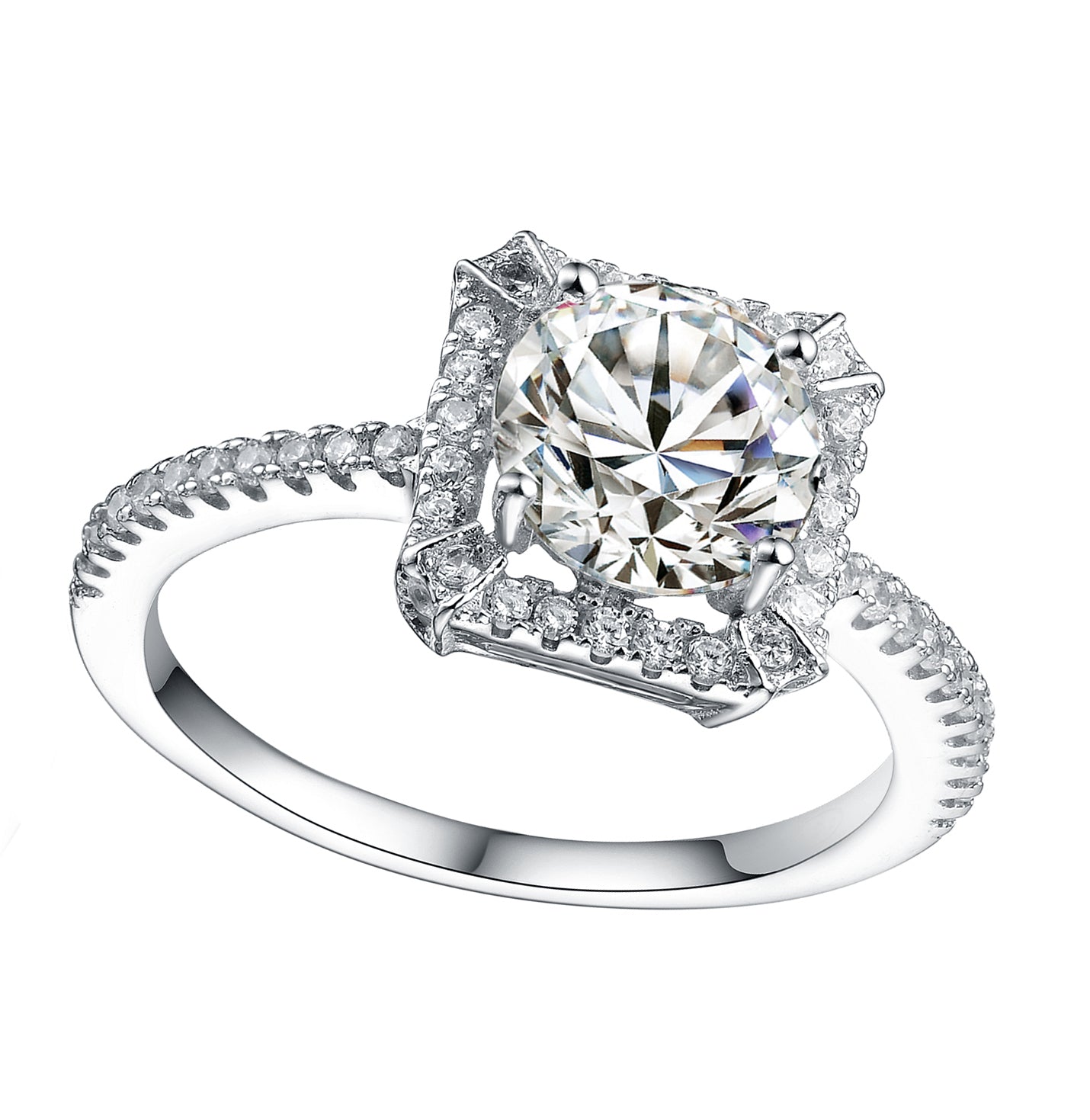 Odette Fancy Square Gem Ring GENEVIVE