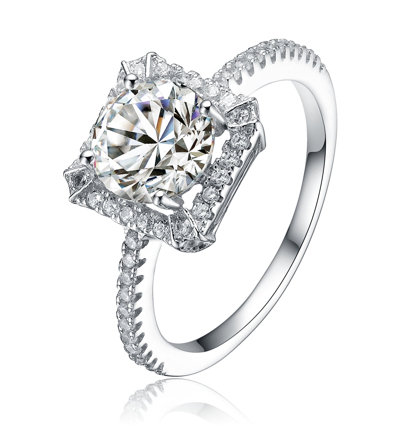 Odette Fancy Square Gem Ring GENEVIVE