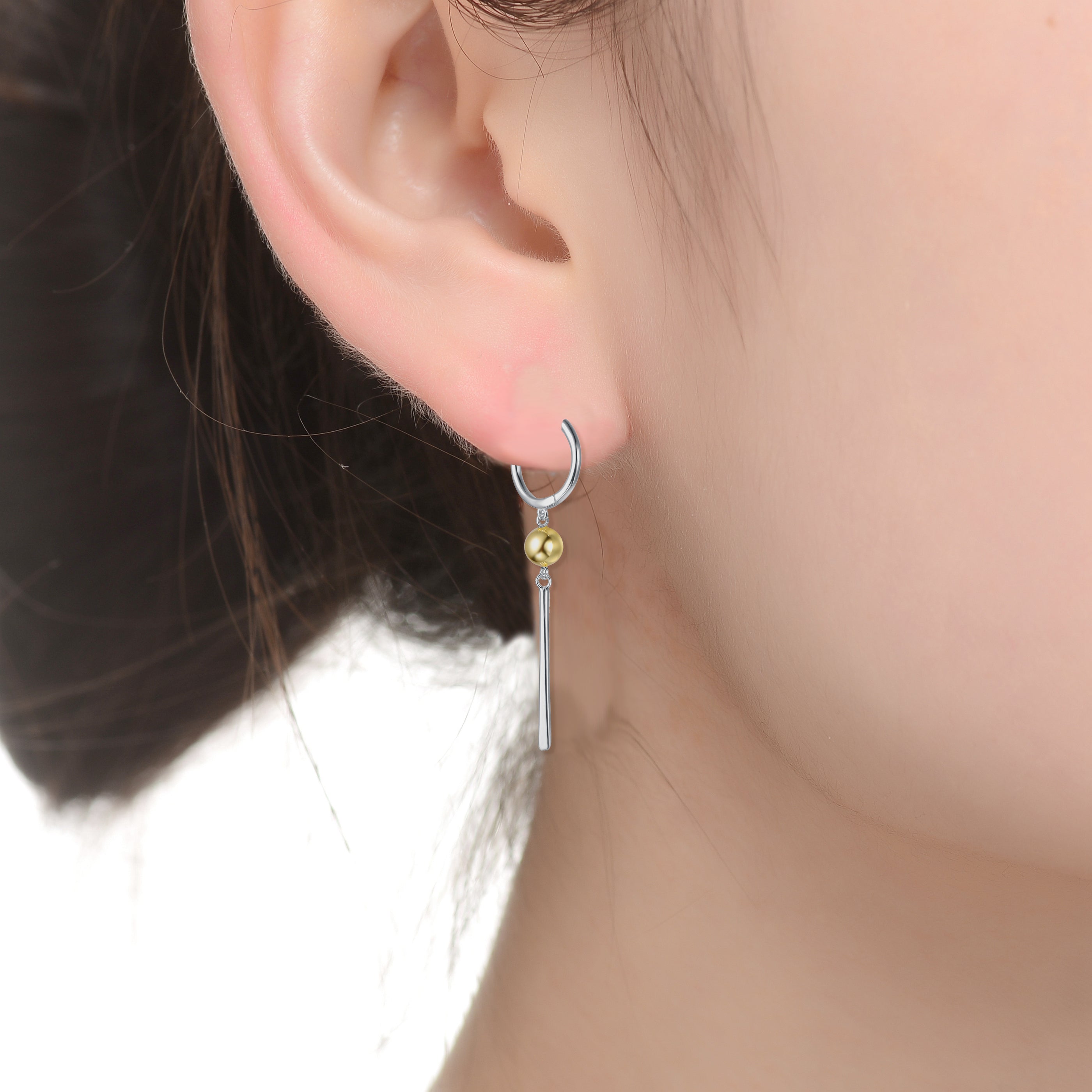 Isabelle Sleek Bars Drop Earrings GENEVIVE