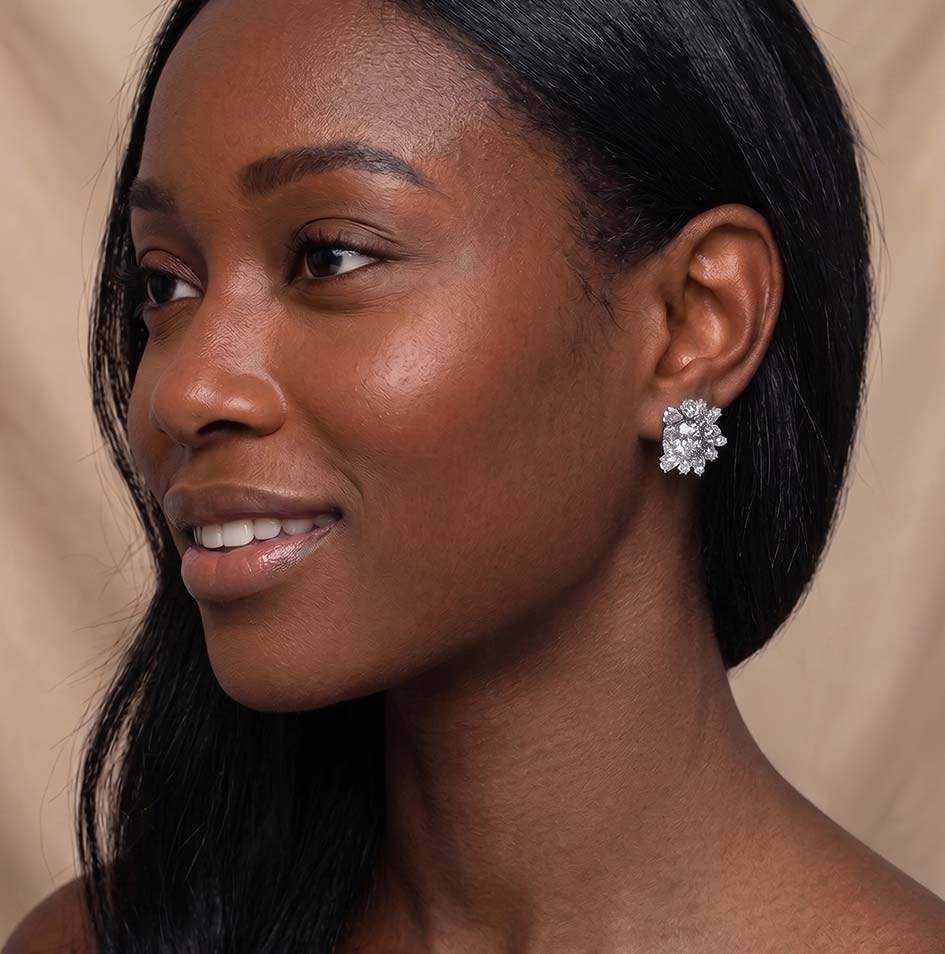 Noelle Cluster Stud Earrings Genevive