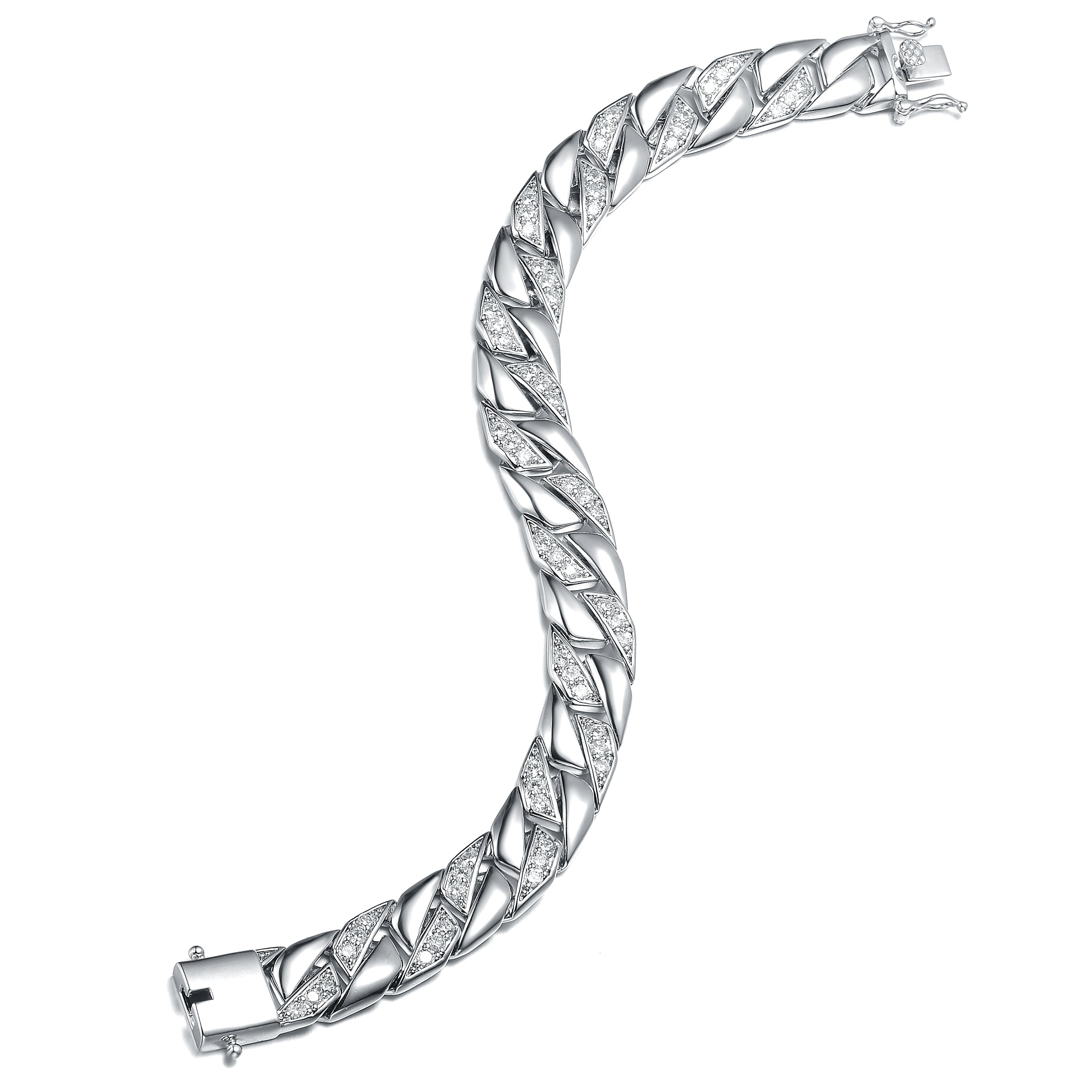 Belleville Chunky Close Knit Chain Statement Bracelet Genevive