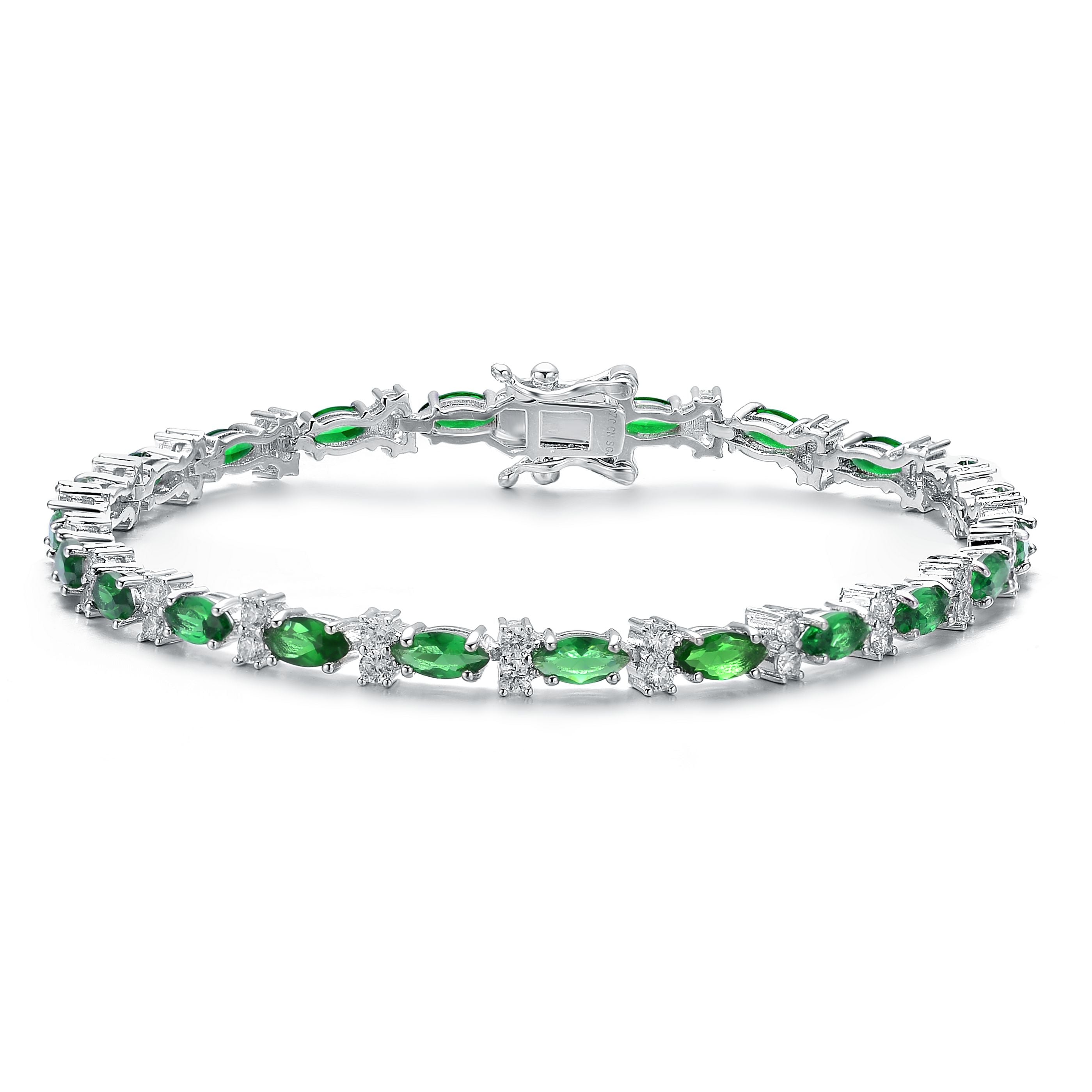 Noelle Green Tennis Bracelet GENEVIVE