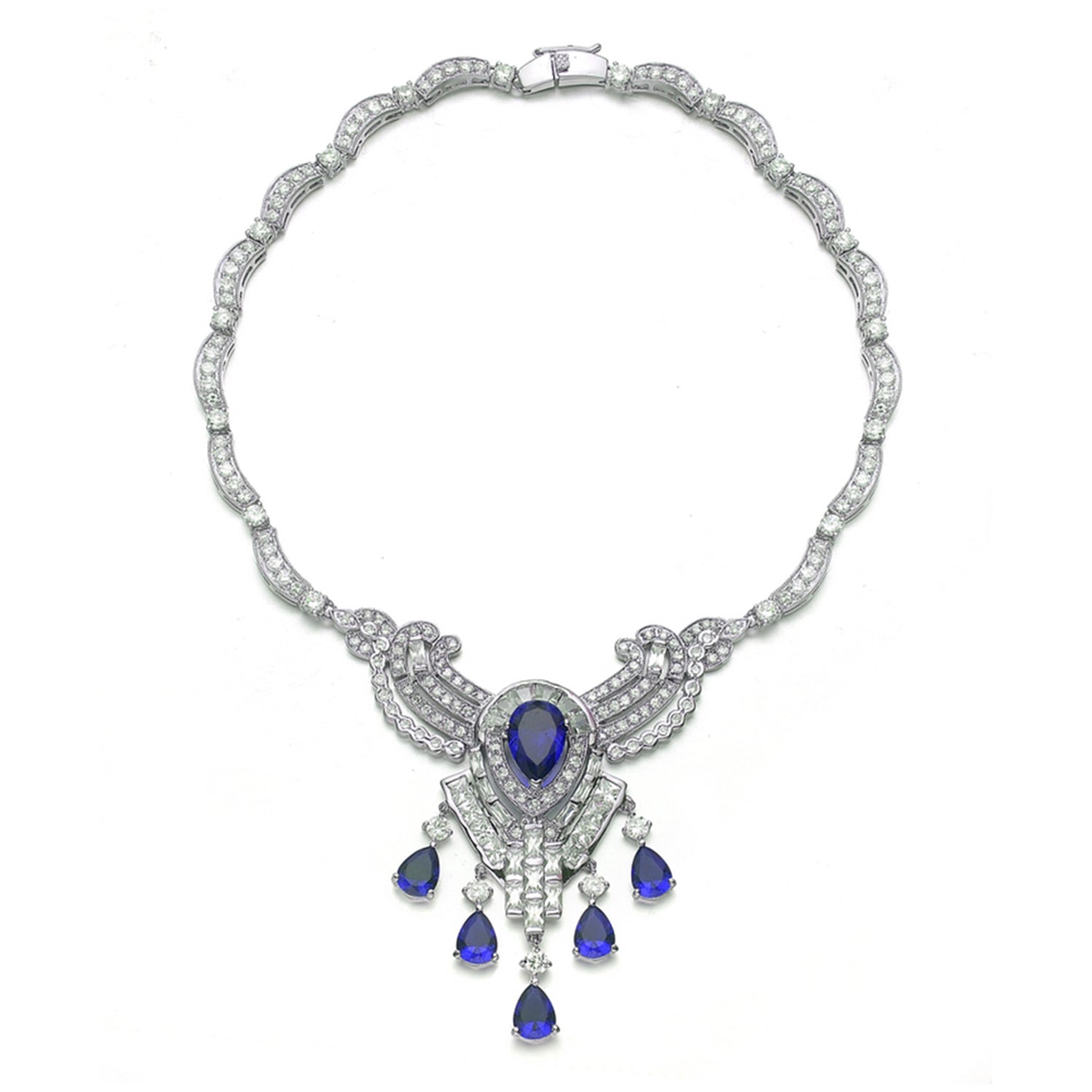Antoinette Statement Couture Teardrop Necklace GENEVIVE