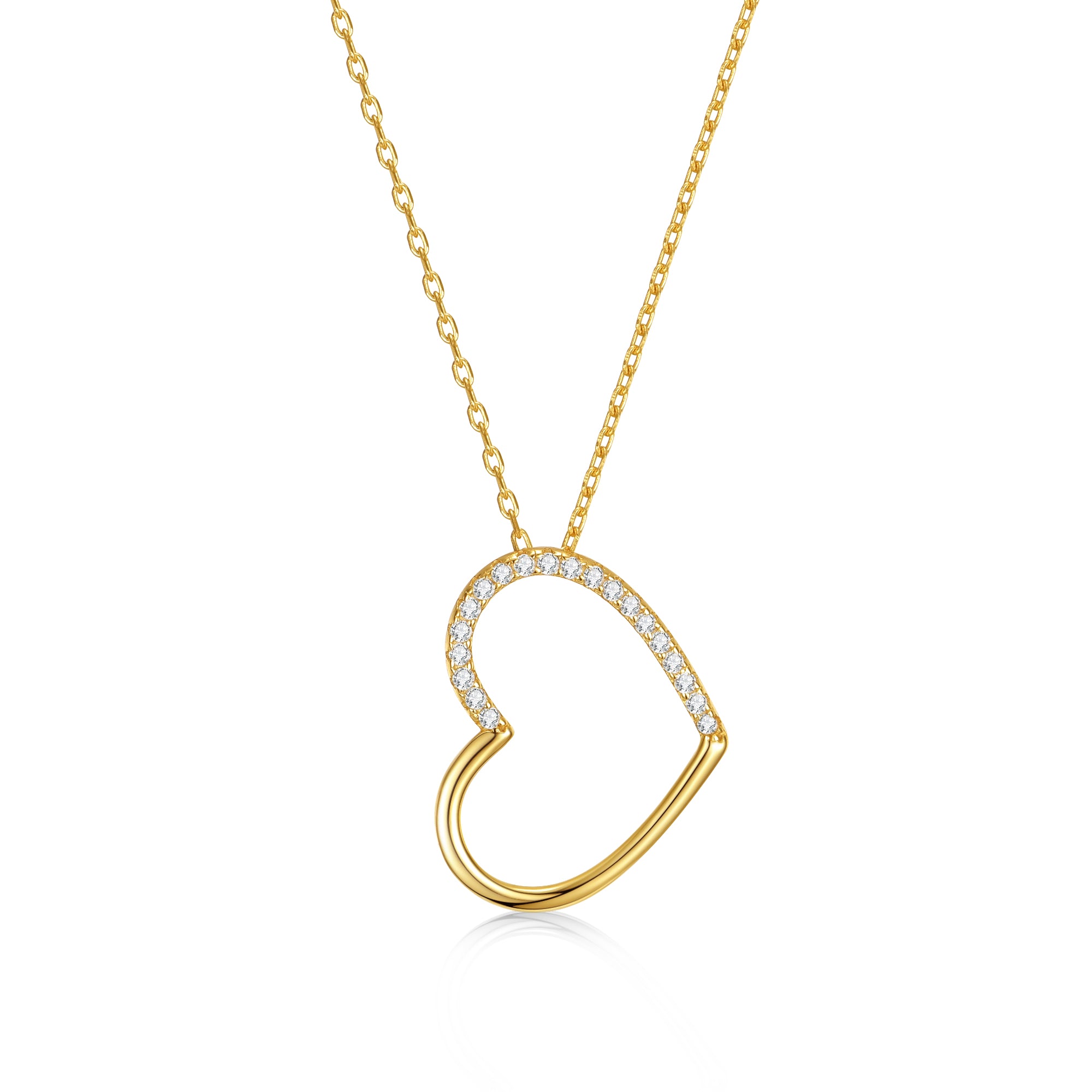 Vilette Modern Heart Necklace GENEVIVE