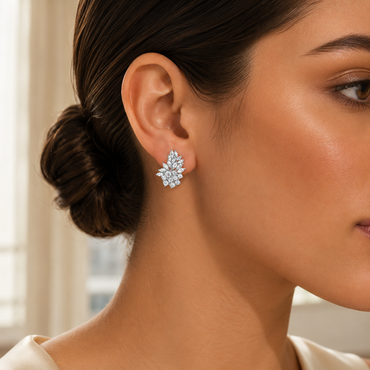 Antoinette Marquise Cluster Limited Edition Earrings GENEVIVE