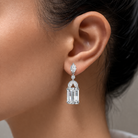 Antoinette Rectangular Drop Earrings GENEVIVE