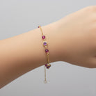 Caroline Sparkling Pink Bracelet GENEVIVE