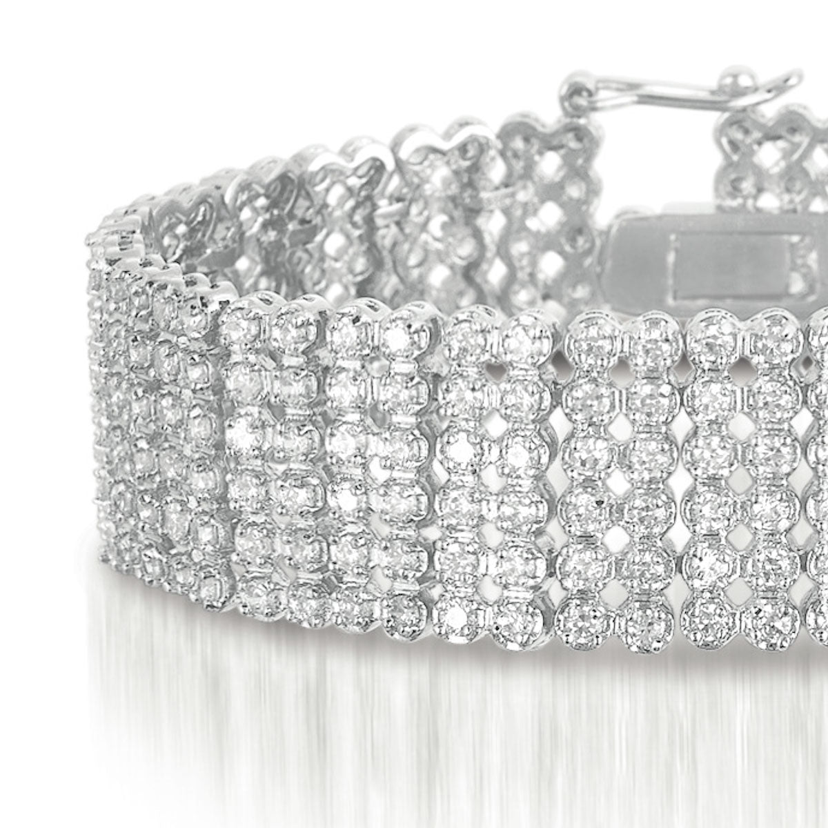Coralie Wide 6 Row Tennis Bracelet GENEVIVE