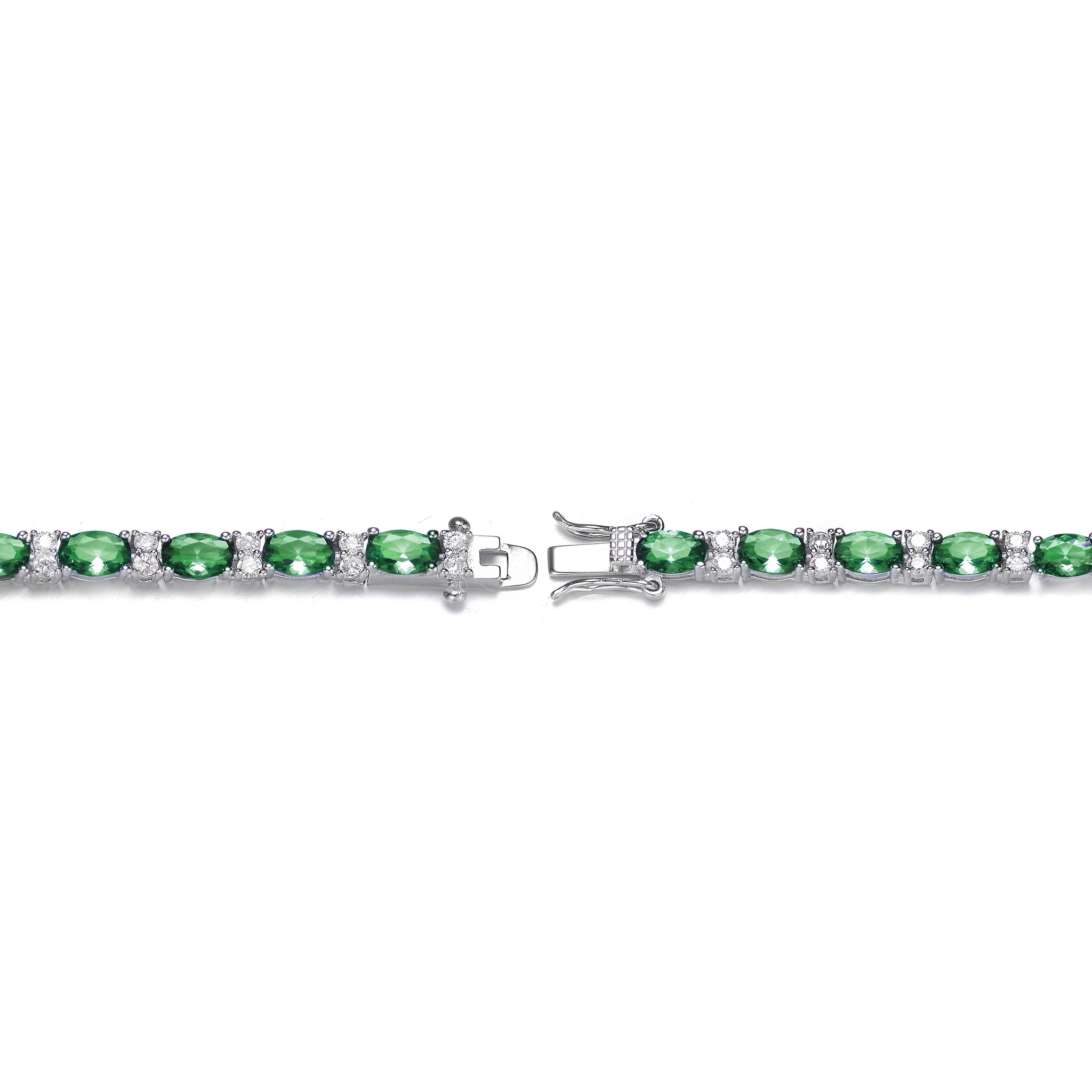 ★WEST★ Choose 5 types of silver color stone tennis b Classy Sterling Silver Colored Stones Elegant Tennis