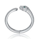 Simone Hinged Open Cuff Panther Bangle Bracelet GENEVIVE
