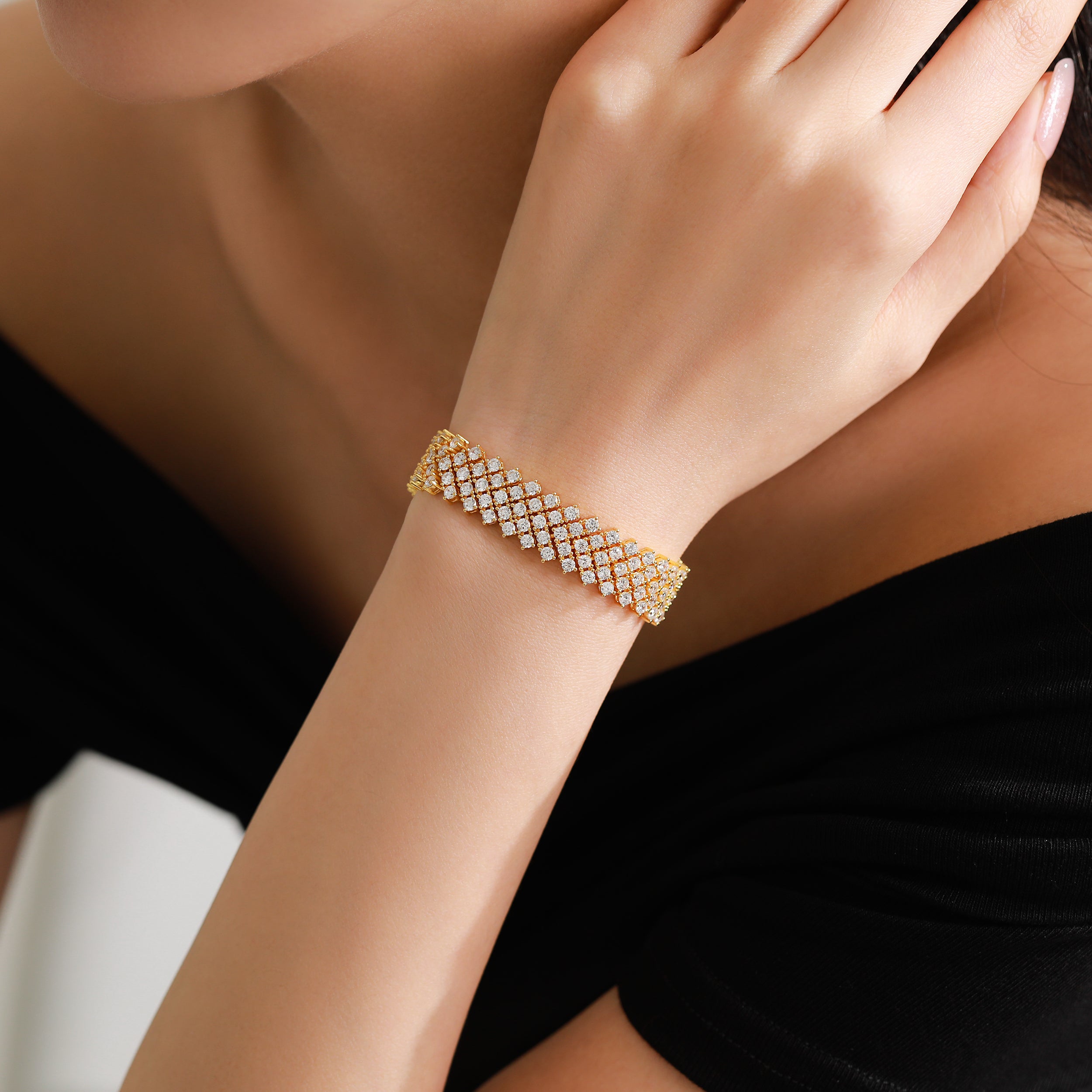 Colette 4-Row Tennis Bracelet GENEVIVE