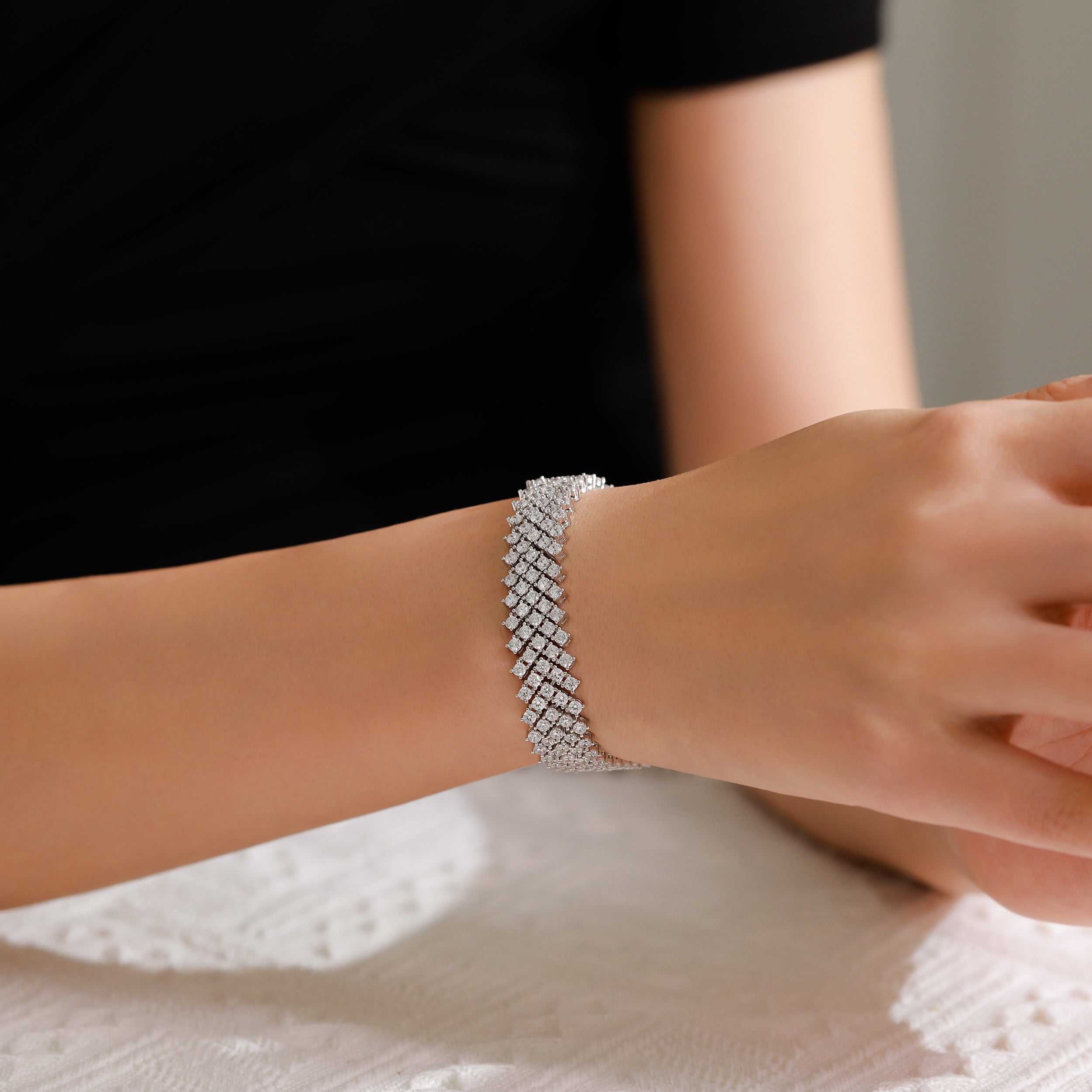Colette 4-Row Tennis Bracelet GENEVIVE