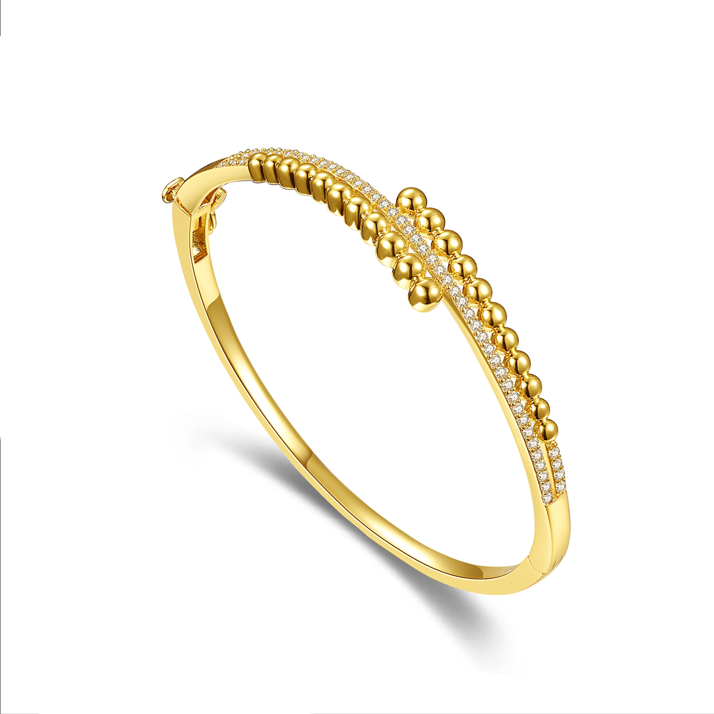 Juliette Pave Milgrain Bangle Bracelet GENEVIVE