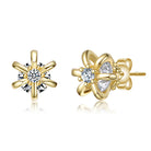Mini Bloom CZ Flower Stud Earrings Genevive