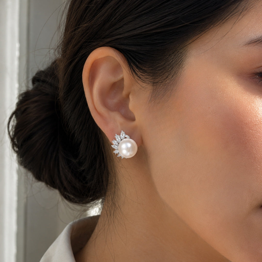Celeste Faux-Pearl Stud Earrings GENEVIVE