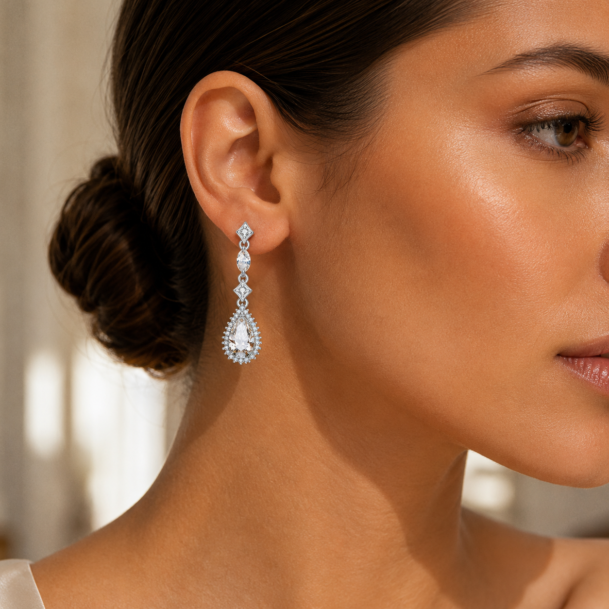 Constance Soleil Teardrop Earrings GENEVIVE
