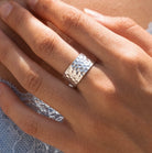 Dominique Rustic Hammered Ring Genevive