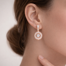 Dominique Dainty Circle Earrings GENEVIVE