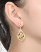 Caroline Zirconia Accent Dangle Earrings GENEVIVE