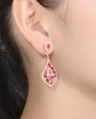 Caroline Zirconia Accent Dangle Earrings GENEVIVE