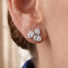 Eloise Triple Cluster Stud Earrings GENEVIVE