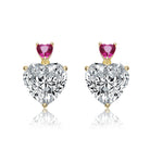 Manon Double Heart Stud Earrings GENEVIVE
