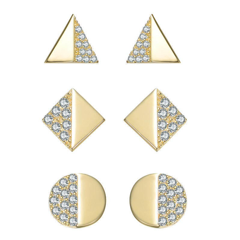 Sienna Geometric CZ Stud Set GENEVIVE