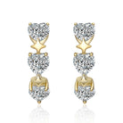 Marielle Trio Heart Hoop Earrings Genevive