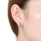 Helene Square Stud Earrings GENEVIVE
