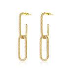 Vilette Dual Link Dainty Earrings GENEVIVE