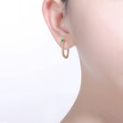 Cléo U-Shaped Mini Huggie Hoop Earrings GENEVIVE