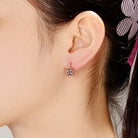 Simone Champagne Square Drop Earrings GENEVIVE