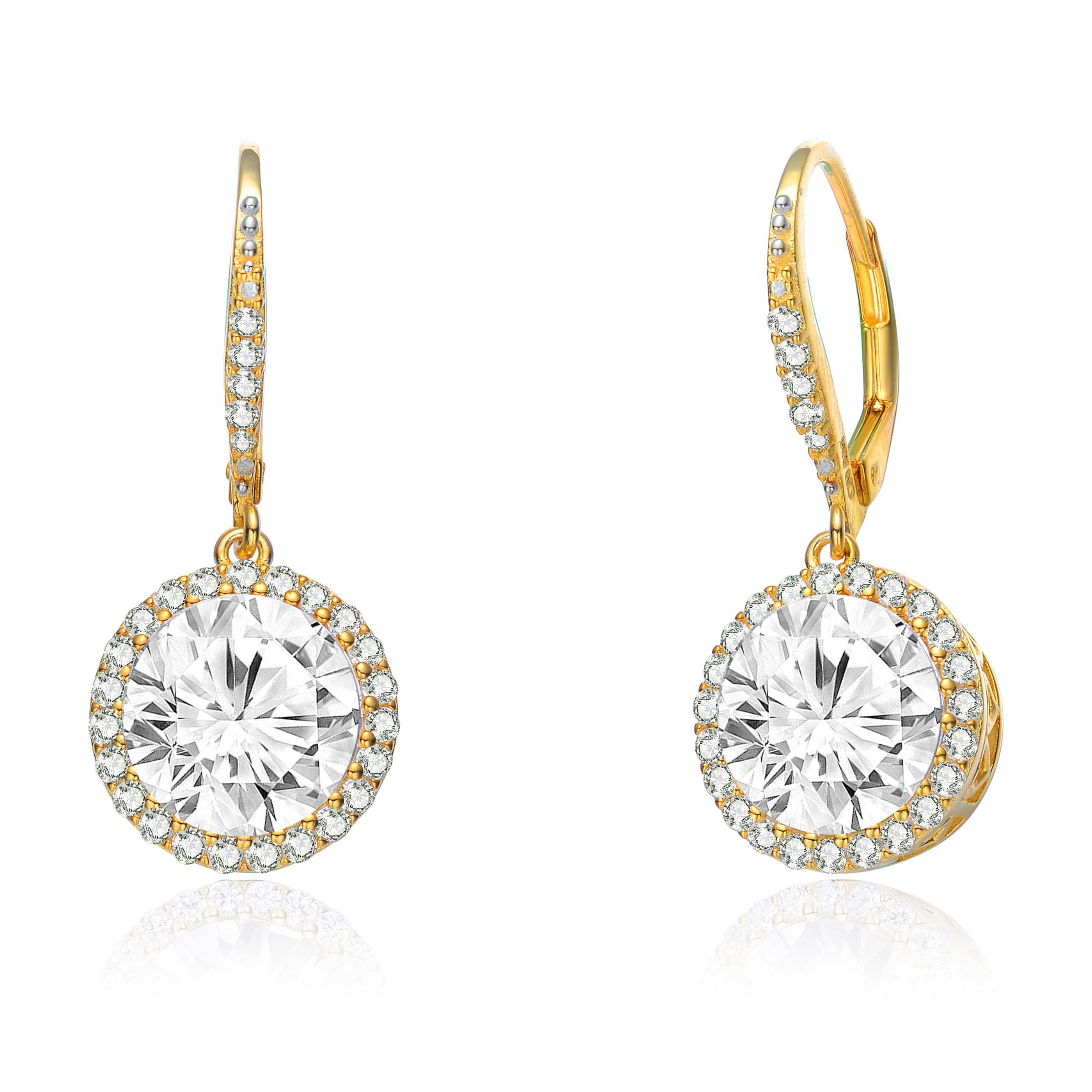 Margot Cluster Round Drop Earrings GENEVIVE