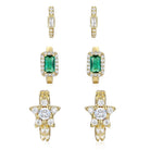 Louise Dainty 3-Piece Hoop Earrings Set GENEVIVE