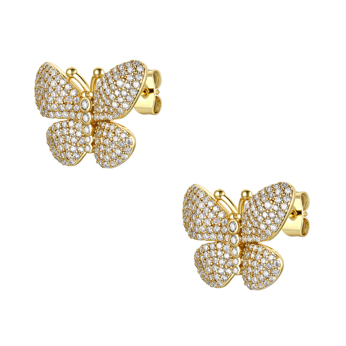 Juliette Butterfly Pave Earrings GENEVIVE