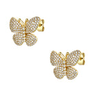 Juliette Butterfly Pave Earrings GENEVIVE