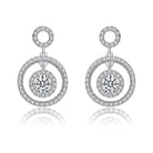 Odette Three Halo Drop Earrings GENEVIVE