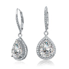 Constance Cluster Pear LeverBack Earrings GENEVIVE