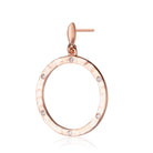 Triomphe Brushed Circle Earrings GENEVIVE