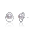 Odette Classic  Round Pearl Earrings GENEVIVE